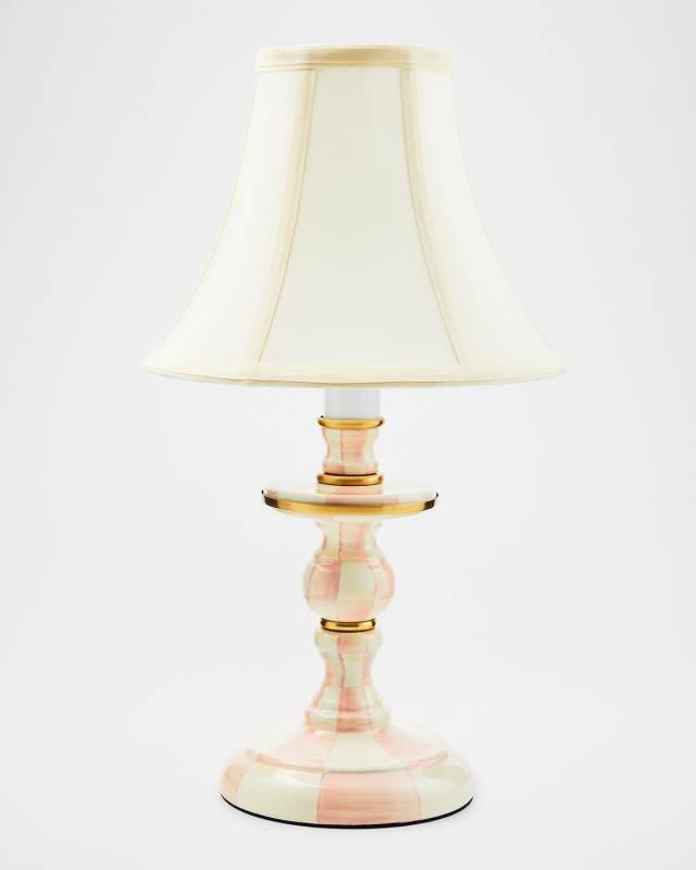 Rosy Check Candlestick Table Lamp